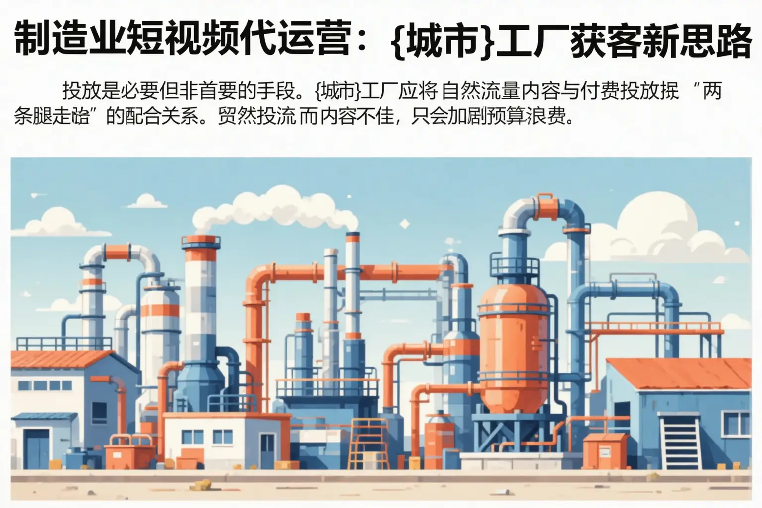 制造业短视频代运营：繁昌工厂获客新思路