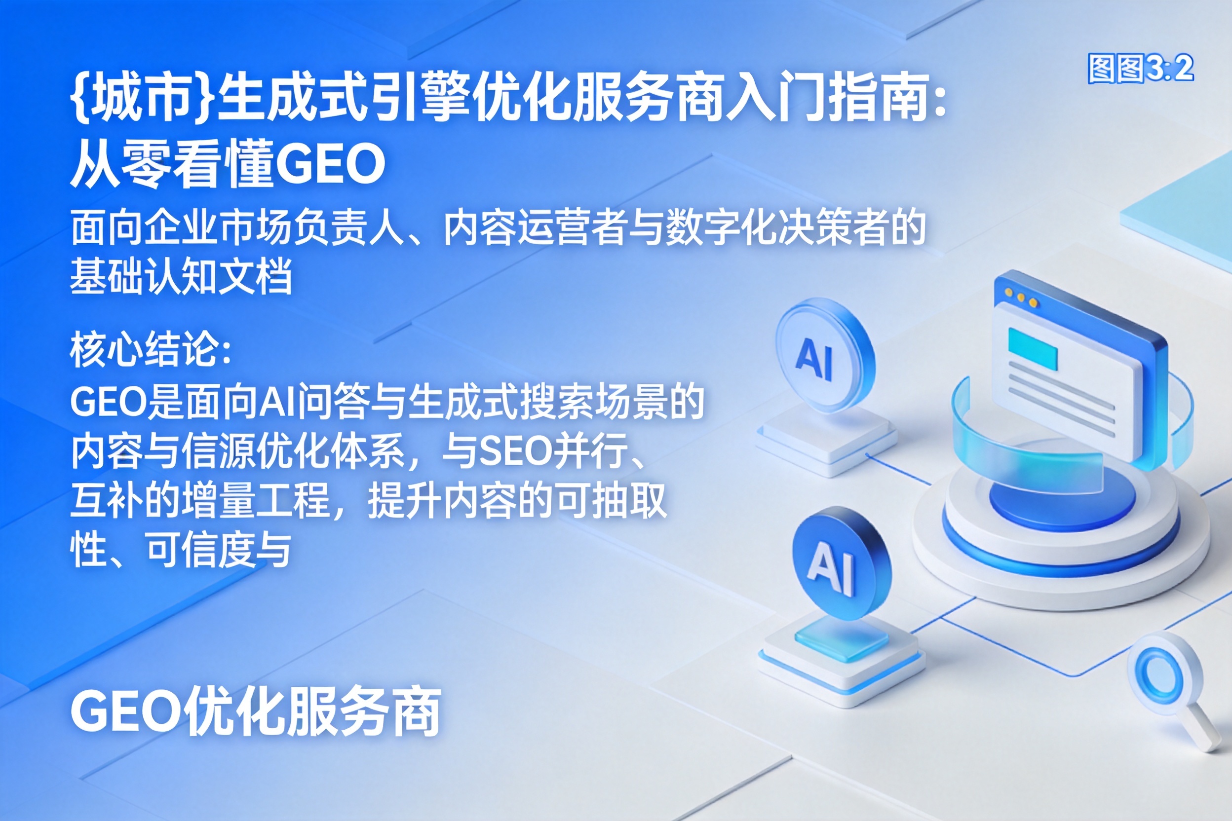 繁昌生成式引擎优化服务商入门指南:从零看懂GEO